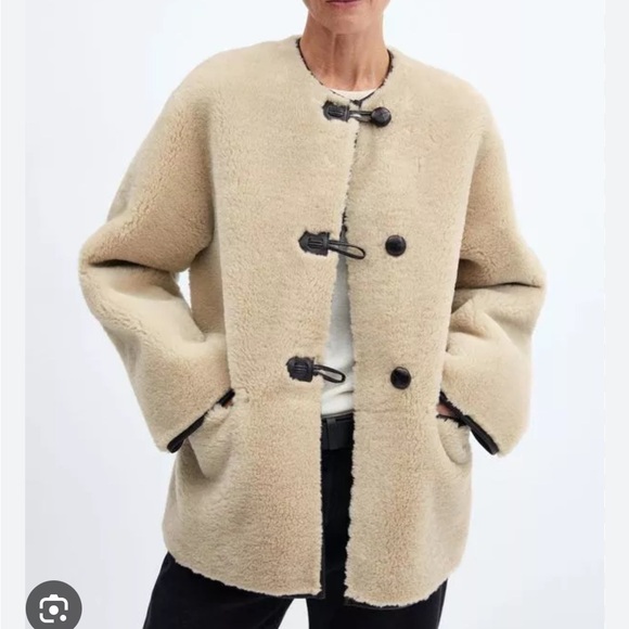 Mango Shearling Jacket - Picture 2 of 2